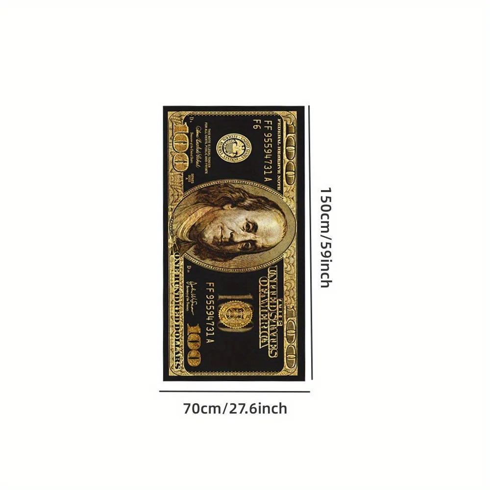 Microfiber Towel Bath Towel Microfiber Beach Towel Quick Dry Absorbent Hundred Dollar Print For Beach Travel Camping Party Vacation