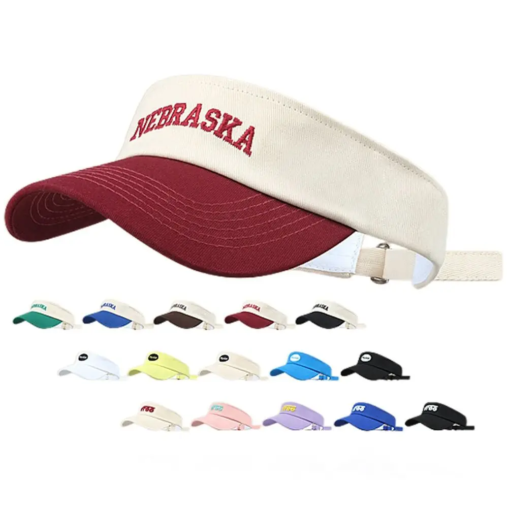 

Adjustable Empty Top Cap Men Women UV Protection Breathable Sun Hat Assorted Colors Cotton Baseball Cap Outdoor Sport