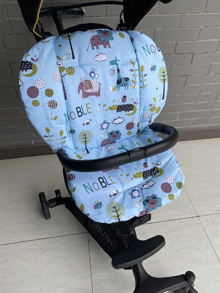 Description Picture 6 of itemNew Baby Stroller Seat Cushion Kids Highchair Cotton Pad Pushchair Car Cart High Chair Trolley Mat for Baby Stroller Accessories