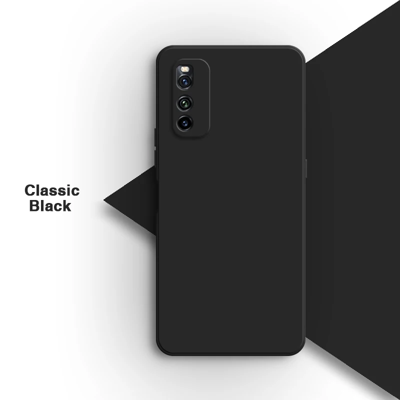 Liquid Silicone Soft Solid Color Phone Case - Original Shell Back Cover