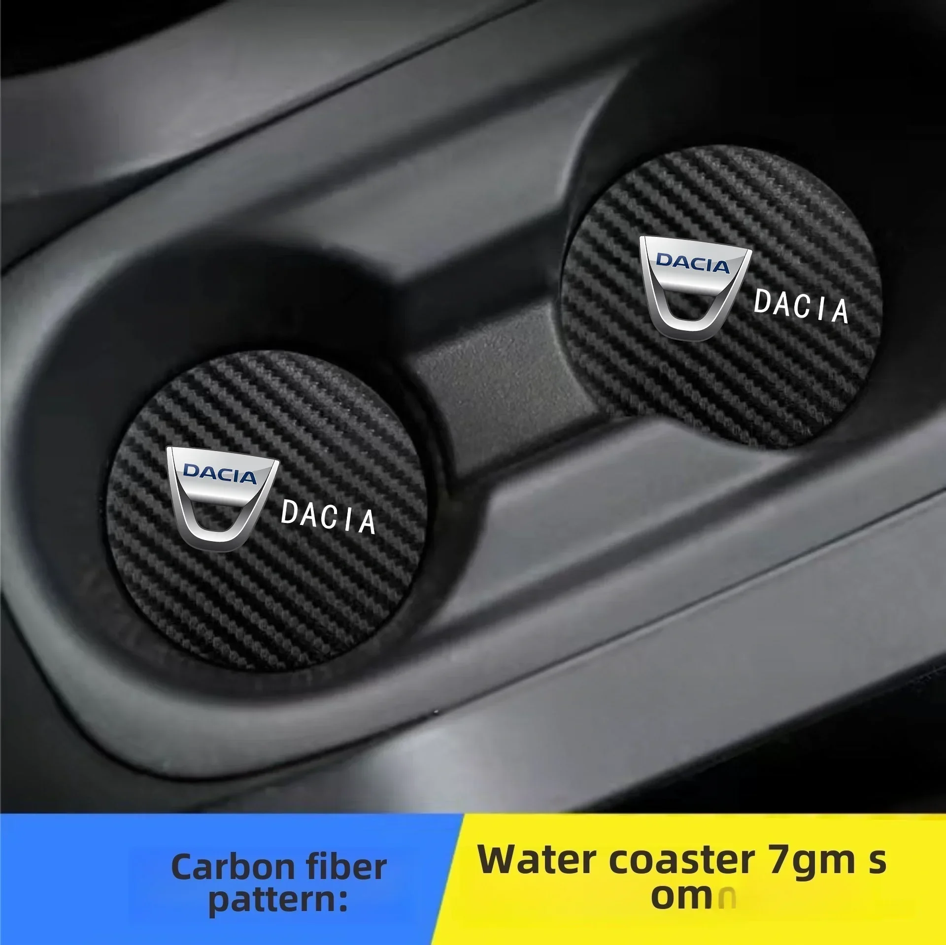 Car accessories Waterproof Coaster Non Slip Water Cup Pad Mat For Dacia Dokker Jogger Duster Spring Bigster Lodgy