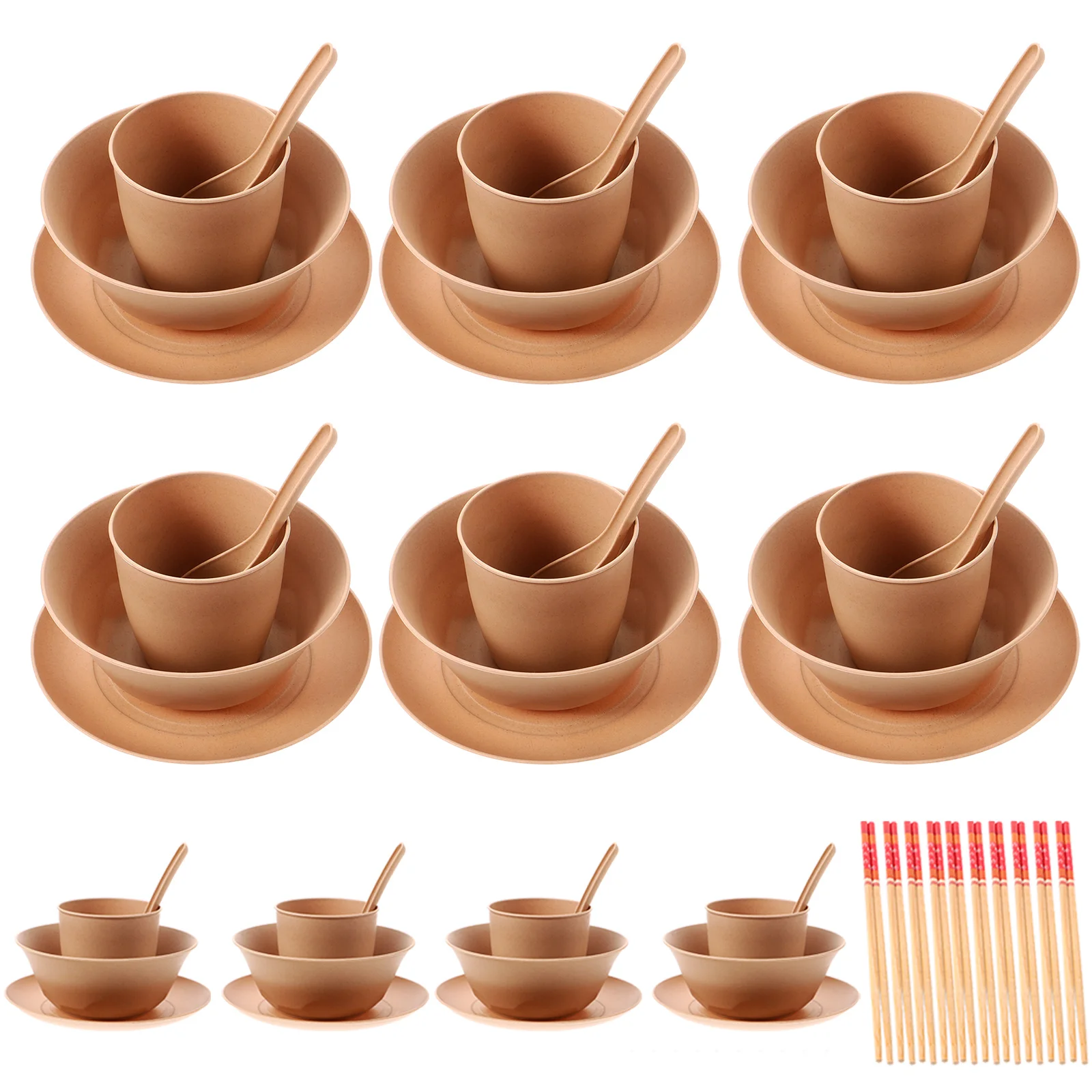 

Disposable Tableware Rice Cups Paper Meal Plate Household Plates Dinnerware Party Cutlery