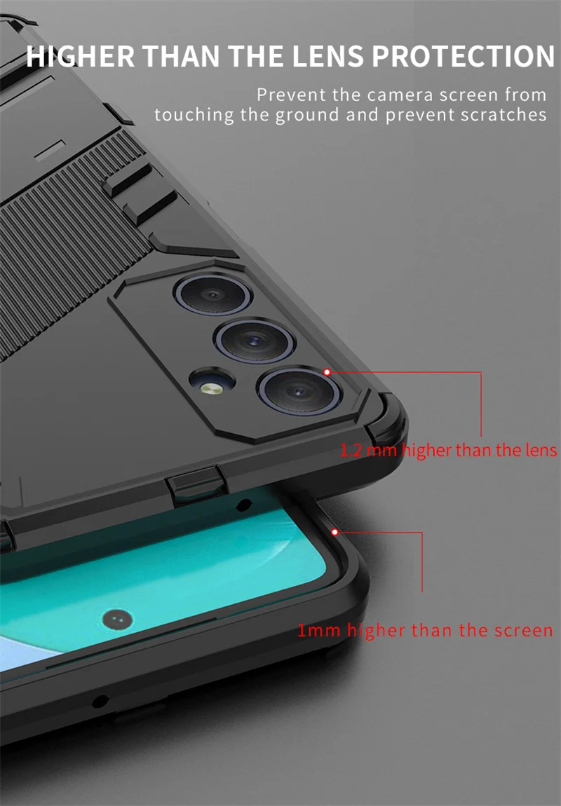 Enhanced Armor Shockproof Case with Magnetic Holder Stand