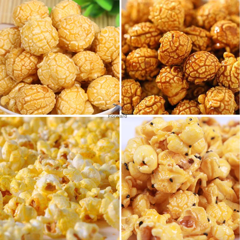 Commercial Big Capacity Ball Shape Popcorn Maker Stainless Steel Gas Heating Flow Automatic Spherical Popcorn Machine