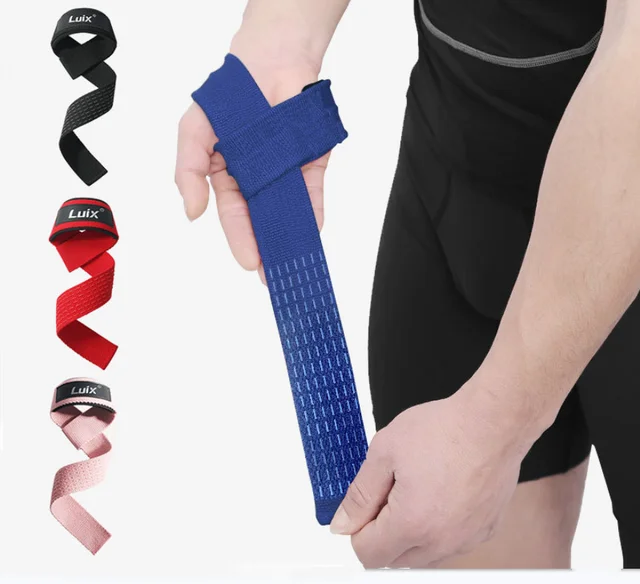 1Pair Weightlifting Wrist Straps Strength Training Adjustable Non