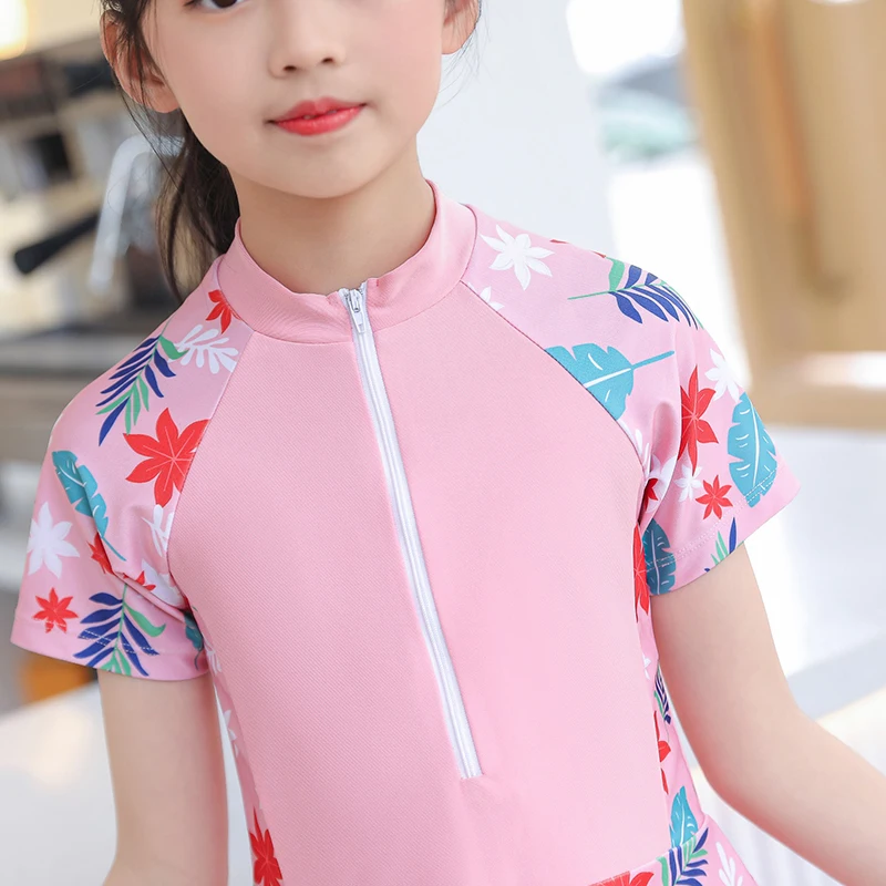 Kids Girl Swimming Suit One Piece Beach Dress Quick Dry Swimwear Teenage Girl Swimsuits Children 3 to 16 Years Bathing Suit children swimwear swimsuit one piece
