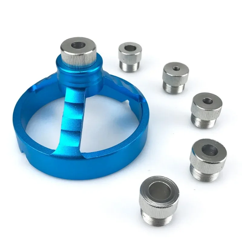 

1set 5-10mm Vertical Drill Guide Fixture Aluminum Alloy Straight Corner Round V Drill Punch Locator Hole Opener Woodworking Tool