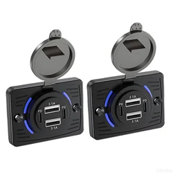 High - Power 4 - Port USB Wall Charger with Quick Charge and Type - C Fast Charging (2PD - 2USB - 2Pack)
