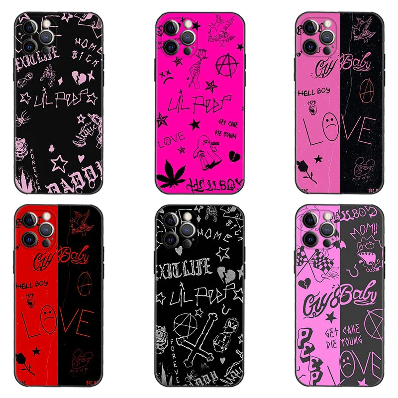 for iphone 13 pro max Case 12 11 Pro XS Max Cases XR 8 7 6 6s plus Funda X SE 5 5s Cover Hell Boy Lil Peep Love 13 pro max cases