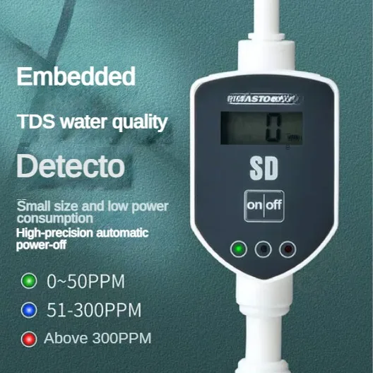 

Embedded test of water quality of pure RO machine by changing water in aquarium with pipeline TDS water quality monitor