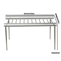 Folding Portable Stainless Steel BBQ Grill BBQ Grill Mini Pocket BBQ Grill Barbecue Accessories For Home Park Use 6