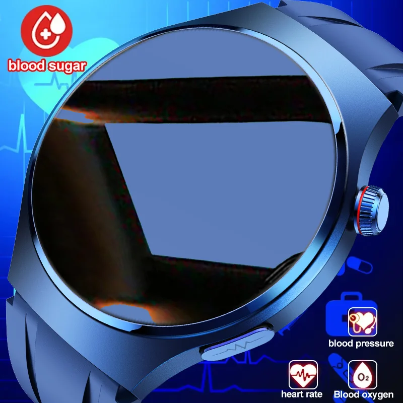 

2023 New ECG+PPG Men's Health smartwatch AMOLED screen Bluetooth Call non-invasive blood sugar smartwatch for Huawei Android IOS