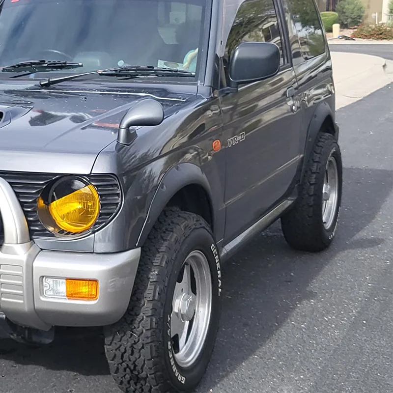8개입 자동차 휀더 플레어 범용 확장 4x4 휠 아치 립 매트 블랙 73cm 토요타 혼다 닛산 벤츠 BMW 아우디용
