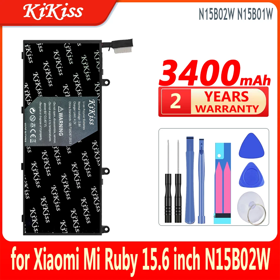 

Аккумулятор KiKiss N15B01W 3400 мАч для Xiaomi Mi Ruby 15,6 дюйма Timi TM1703 TM1802-AD/N/C Notbeook N15B02W