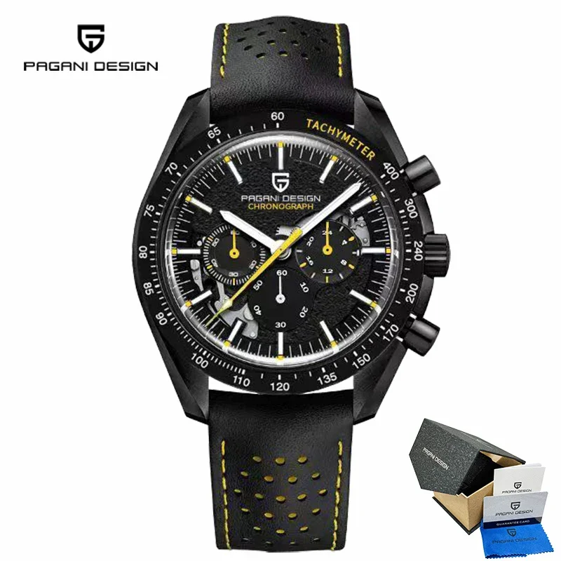 PAGANI DESIGN PD1779 Moon Back Men's Watches Luxury Quartz Watch Men Skeleton Sport Chronograph AR Sapphire Glass Wrist Watch　並行輸入 Pagani Design PD-1779 Moon Back Men\u0027s Watches Luxury Quartz Watch