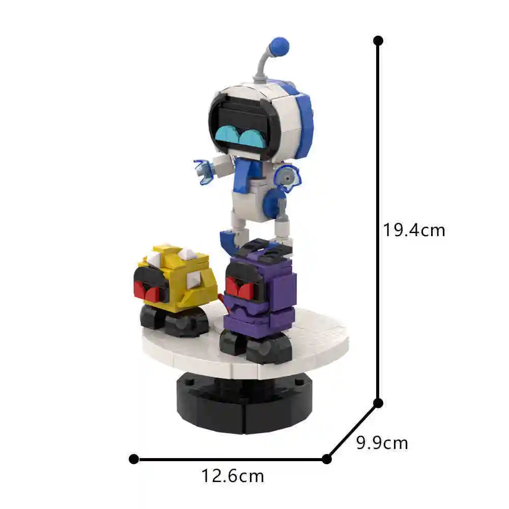 thumbnail image 1 of Bloques de construcción MOC Astro Bot, modelo de juego de aventura cósmica, figura de rescate, búsqueda del tesoro, robot, ladrillos de bricolaje, juguetes de ensamblaje, regalos para niños, 1 of 5