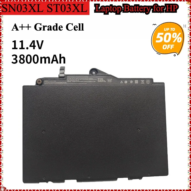 SN03XL ST03XL 11.4V 44Wh Laptop Battery for HP EliteBook 820 G3 820 G4 725 G3 725 G4 series batteries