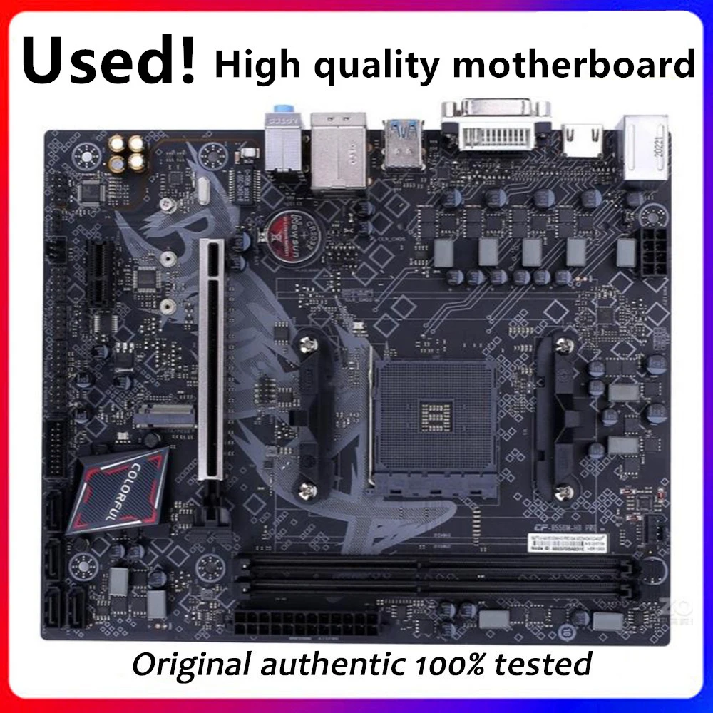 Per Presa Scheda Madre Colorata B550M-Hd Pro V14 Am4 Ddr4 Per Scheda Madre Usata Desktop Originale Amd B550M B550