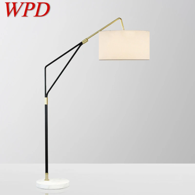 

WPD Modern Fishing Floor Lamp Nordic Family Living Room Beside The Sofa Creative LED Decorative Standing Light