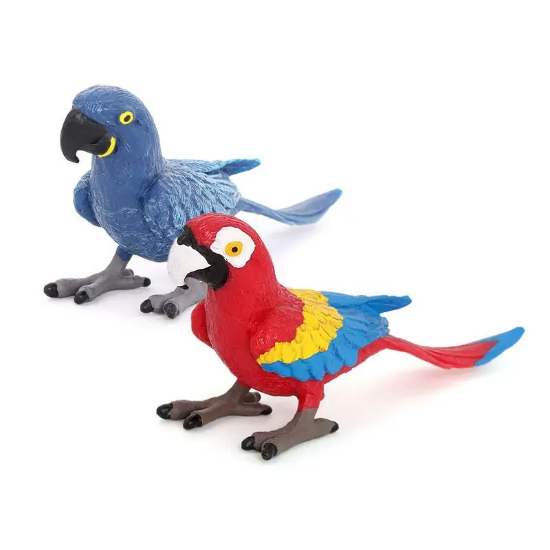 

Children's Early Cognitive Animal Simulation Wild Animal Flying Bird Model Birds Macaw Desktop Ornaments Children Toys