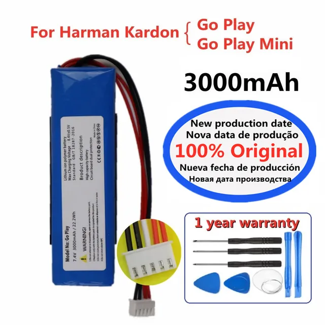 Batteria Per Altoparlante Harman Kardon Go Play - 7,4V Li-Polymer 3000mAh - Ricambio Compatibile - Foto 2