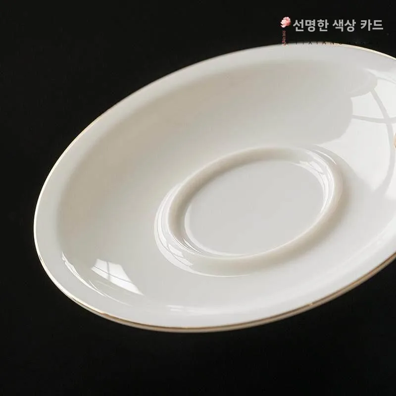 흰색 도자기 차 그릇 코스터 유시 옥 베이스 플레이트 컵 매트 화상 방지 단열 차 패드 삼원 요소 차 그릇