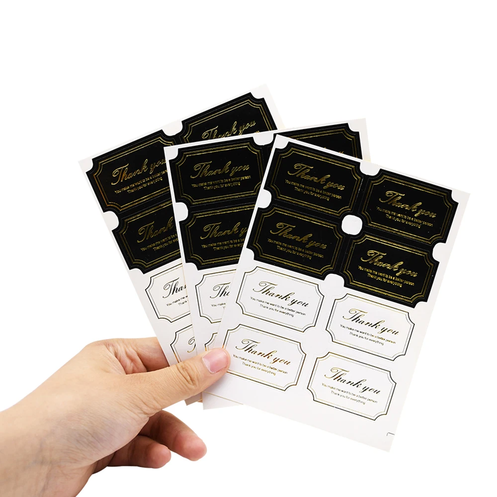 40-80pcs Rectangle Thank You Paper Color Stickers Decoration Labels Seal for Scrapbook DIY Gift Cookie Cake Candy Bag,decorative stickers,self adhesive stickers,paper stickers,adhesive stickers,decorative labels stickers,handbook stickers,gift box stickers,diy scrapbooking accessories,thank you stickers