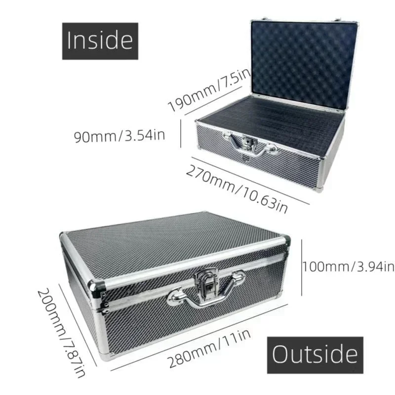 Aluminum Tool Organizer Boxes Multifunction Portable Hardware Repair Tool Storage Accessory Electricians Special Packaging Case