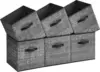 Storage Cubes, 13-Inch Non-Woven Fabric Bins with Double Handles, Set of 6, Closet Organizers for Shelves, Foldable, for Clothes 2