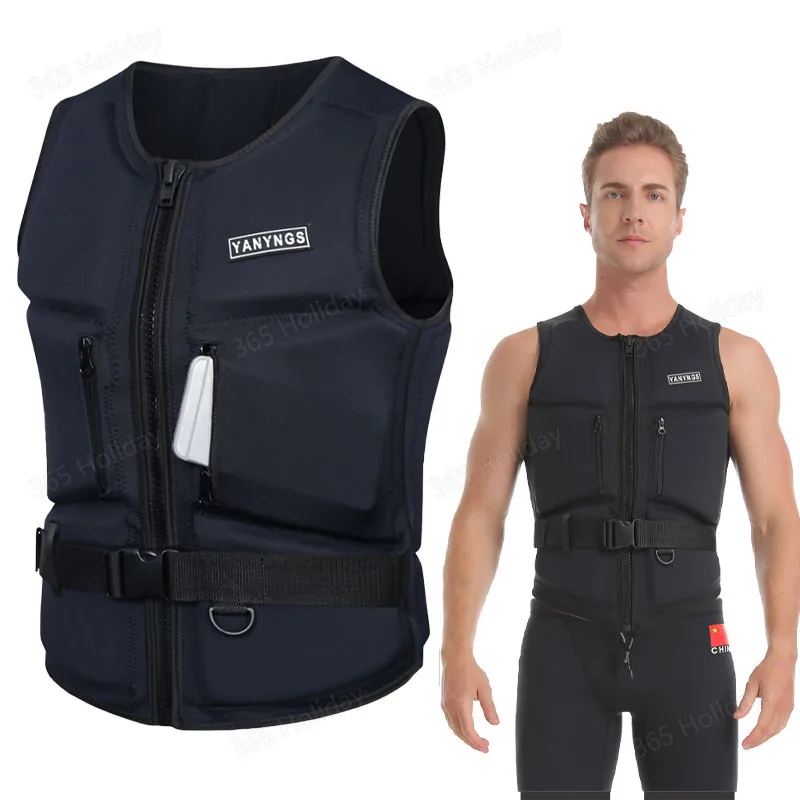 Description Picture 6 of itemComp Vest CE Approved Neoprene Life Jacket Wake Surfing Impact Vest JET SKI Buoyancy Vest Great for Watersports Activities