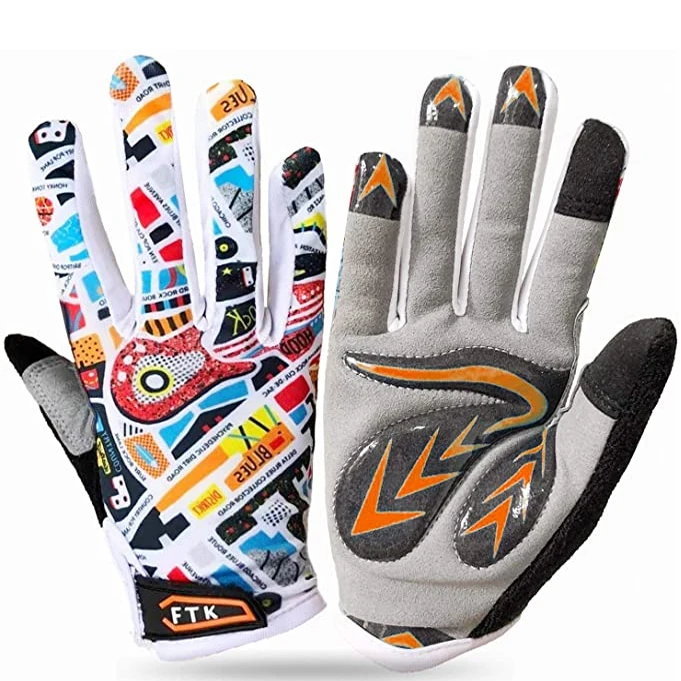 Boys Girls Kids Cycling Gloves Full Finger Bike Bicycle Breathable Glove Touchscreen Grip Outdoor 2-11 Year