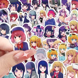 Set of 10/60 OSHI NO KO Cartoon Animation Stickers - Fun Decals for Kids' Toys, Luggage, Laptops, Phones, Guitars, Cars, Bikes, and Skateboards (60PCS)