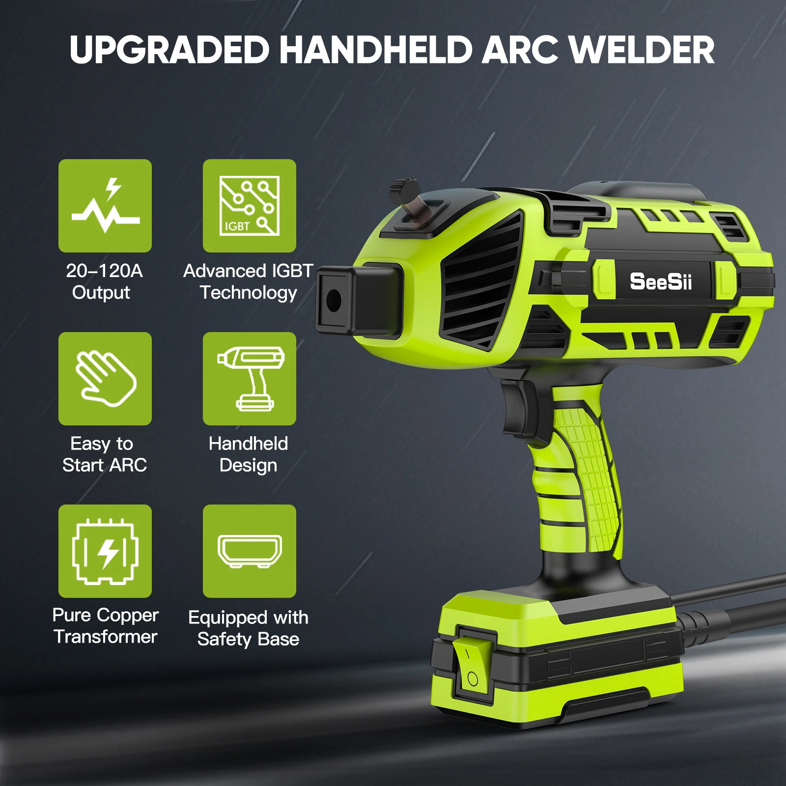 New Upgraded Welding Machine 110V Handheld Welder with IGBT Inverter 6 Variable Current Adjustment, Portable ARC Welder Gun 5