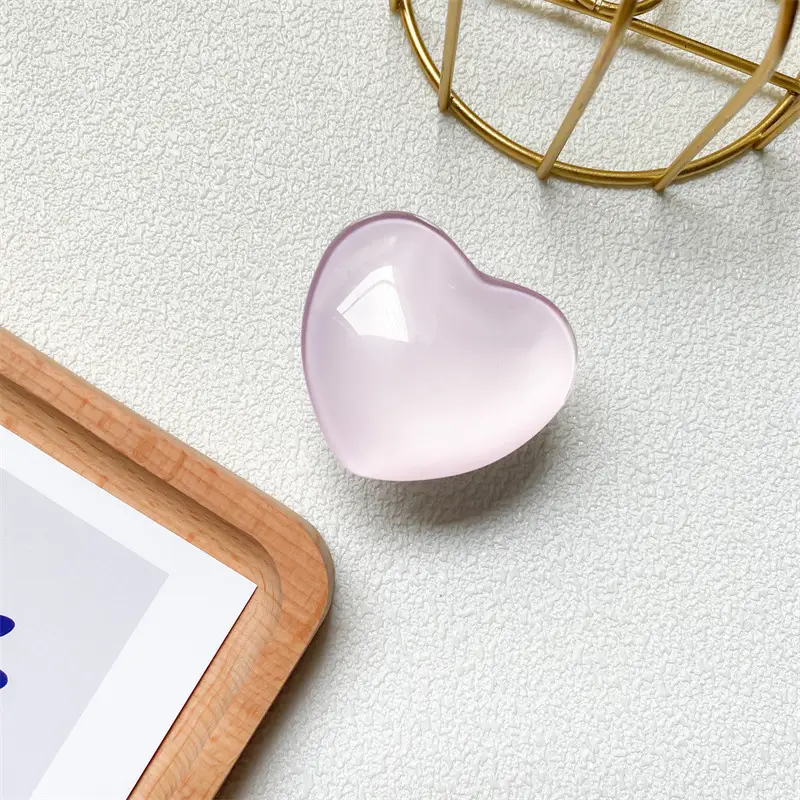Korean 3D Stained Glass Crystal Ball Phone Holder Heart Retractable Finger Grip Tok Stand For iPhone Samsung Universal Bracket - Image 7