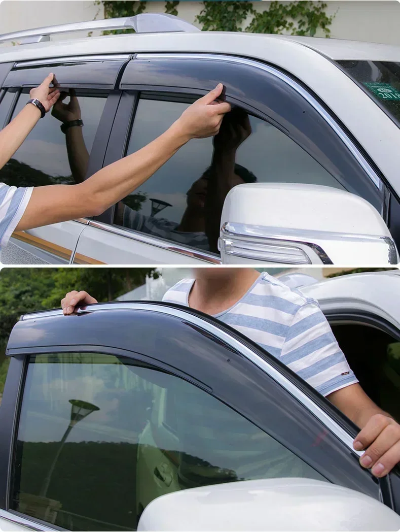 For Toyota Harrier Venza XLE XU80 Car Window Visor Vent Shade Rain Sun Guard Deflector Awning Shelter Accessories