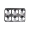 Art painting tools Aluminum rectangular 6-hole round palette palette gouache pigment 1