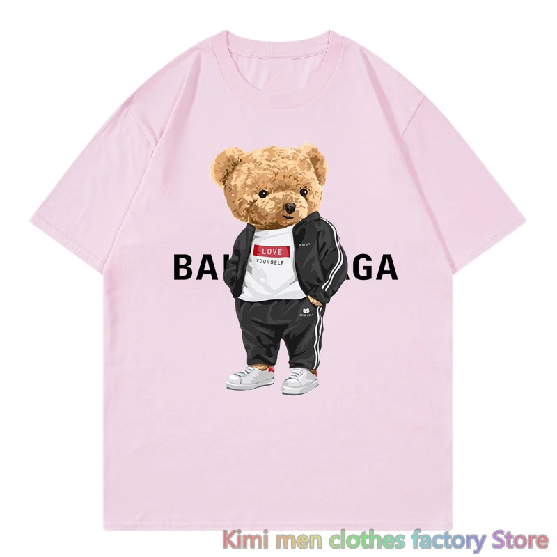 

Summer Men Women Brand Vintage Printing Cotton Tees Fashion Oversized Streetwear Tops Tees Short Sleeve T Shirt Hip-Hop T-Shirts