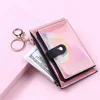 Fashion New Laser Women Wallets Fashion Keychain Zipper Coin Purse Mini Small Money Bag Credit Card Holder 5