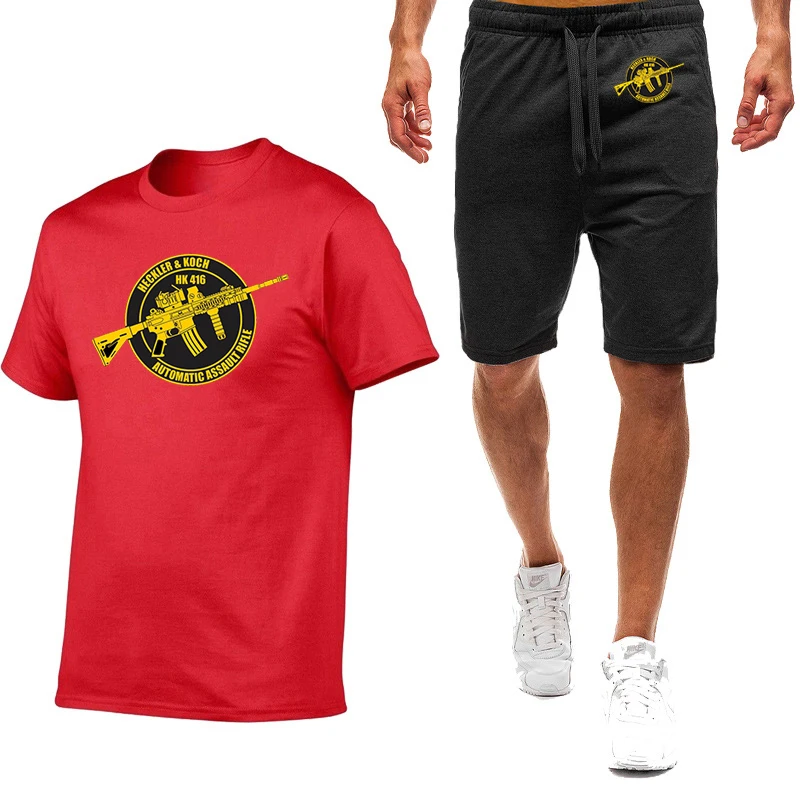 Mens Summer Graphic Tshirt and Pants Set