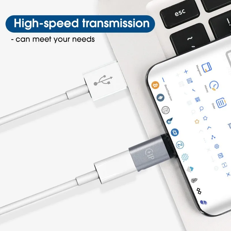 IOS To Type C Converter Fast Charger Adapter Lightning Female To USB C Male Cable Converter Quick Data Transfer Connector 5/1PCS usb to type c adapter ios to type c adapter