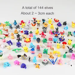 Takara Tomy – jouets figurines Pokemon, 24 pièces, Mini figurines, Pikachu, Anime, poupée pour enfants, cadeau d'anniversaire, 2 4cm 