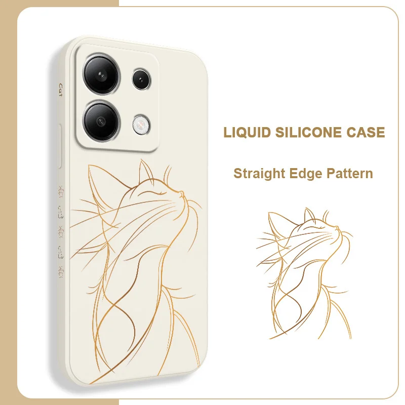 Proud Cat Liquid Silicone Phone Case in Vibrant Colors