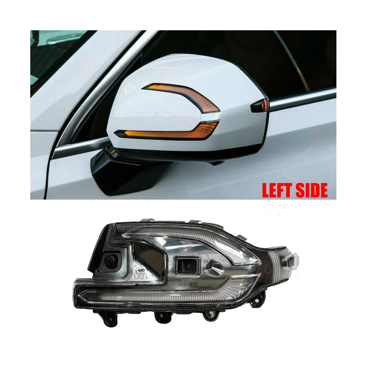 

Левая автомобильная лампа для наружной двери Зеркала лампа указателя поворота для Hyundai Palisade 2020-2021 87614S8000