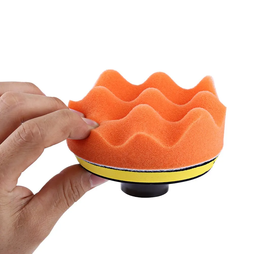 5Pcs 4 Inch Car Polishing Pad Kit For Car Polisher M10 Drill Adapter Backing Plate Sponge and Woolen Waxing Pad car polishing pad,car polisher,car polish pad,polishing sponge set