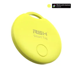 Bluetooth Smart Tag Anti - Loss Finder and Mini Tracker for Keys, Wallets, and Bags (Yellow)
