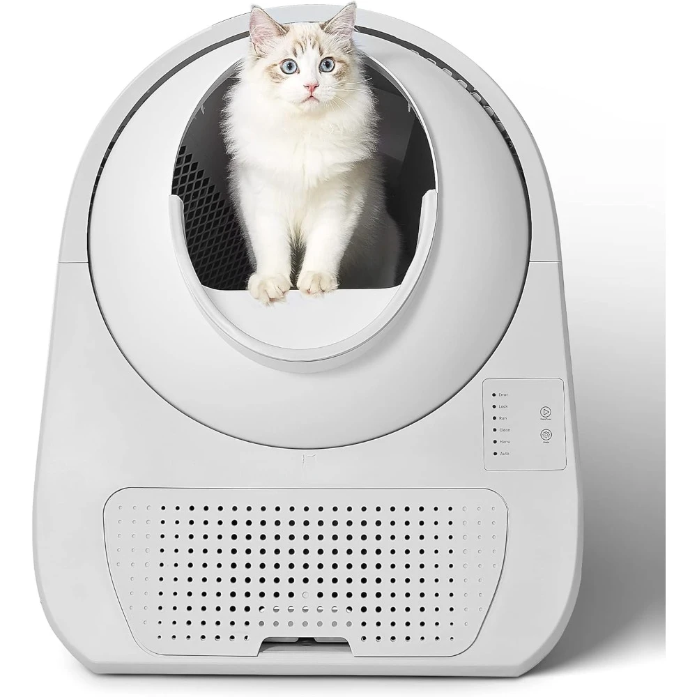 

Cat Litter Box, Automatic , Double Odor Removal, Robot Litter Box for Cats from 3.5 to 22 pounds ,Smart Cat Litter Box