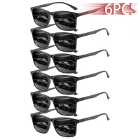 6 шт. модные винтажные квадратные солнцезащитные очки в клетку для мужчин и женщин, роскошные брендовые дизайнерские солнцезащитные очки для рыбалки и вождения, очки в стиле ретро UV400 — изображение 3