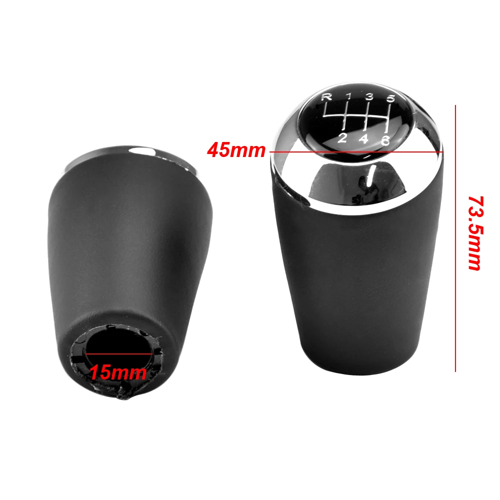 5/6 Speed Gear Shift Knob for MAZDA 3 BK BL 5 CR CW 6 II GH CX-7 ER MX-5 NC III MT Leather Lever Arm Stick Headball Accessory