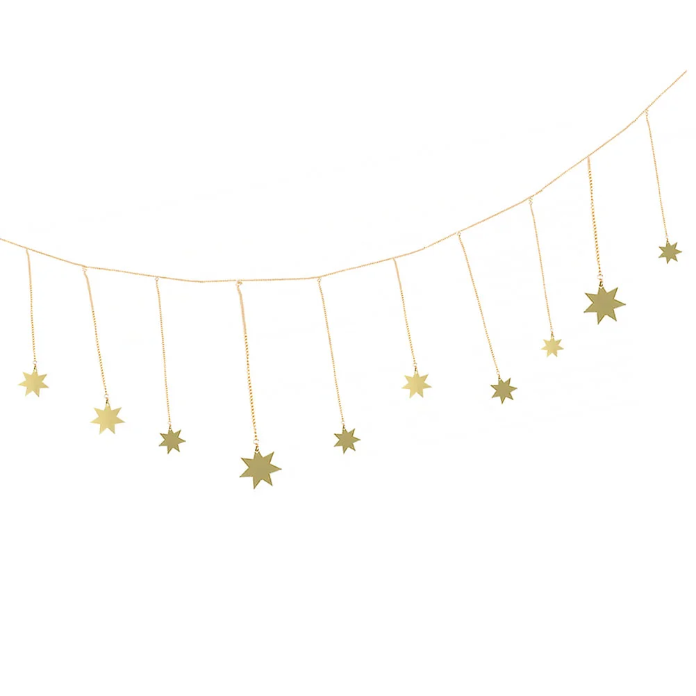 

1pc Stars Hanging Ornament Background Wall Decoration Living Room Metal Pendant