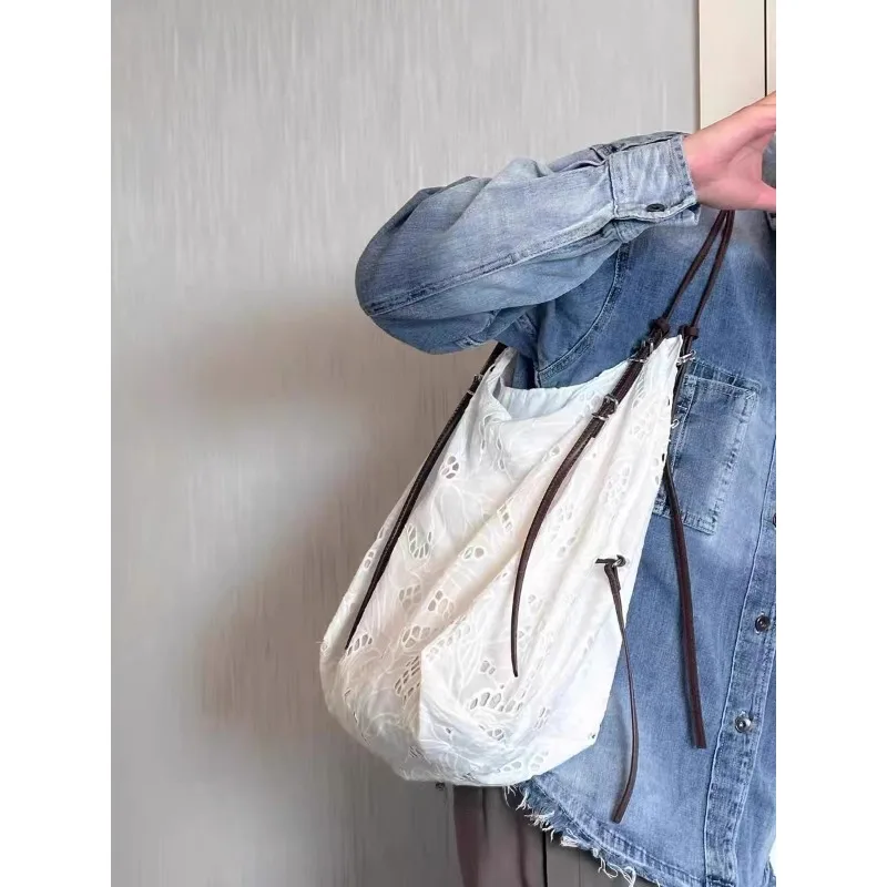 NEW Handbags Beach Bags Lightweight Students Shoulder Casual Tote Female Style Shopping Woven Bags For Women Girls